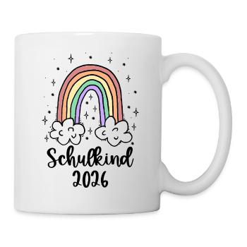 School Child 2026 School Enrollment Girl Rainbow - Mug - white - Right