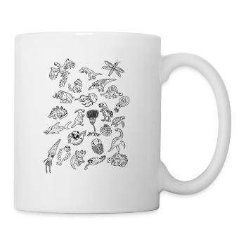 Dinosaur Fossil Trilobite Geology Paleontology - Mug - white - Right