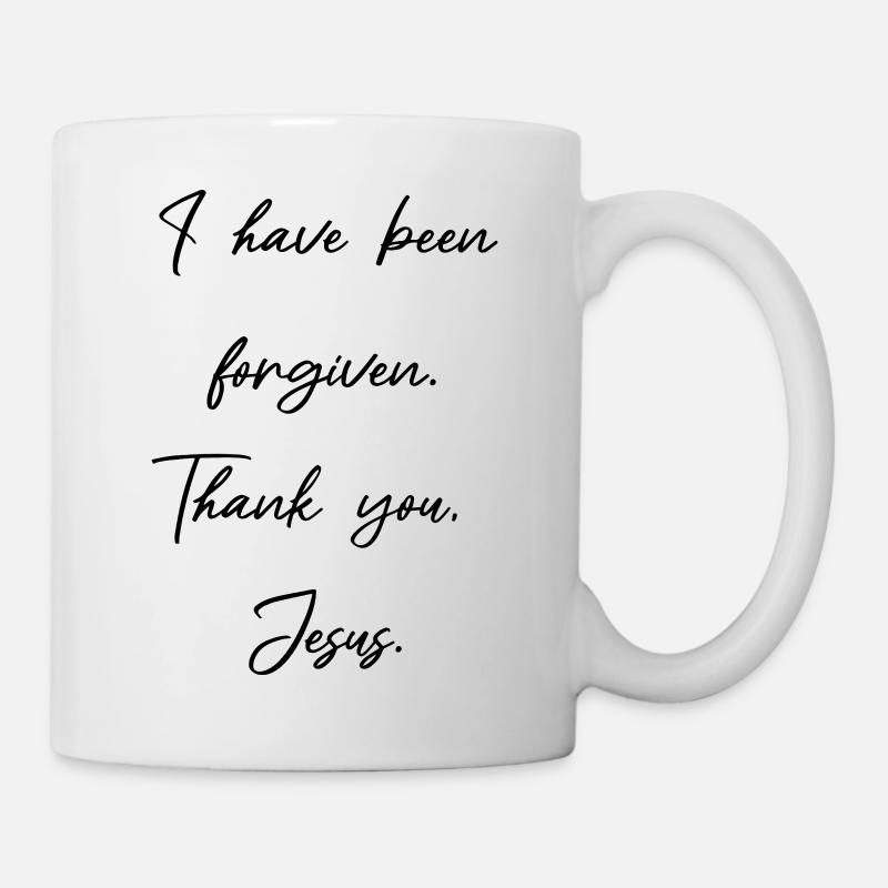 Mir ist vergeben - Jesus Christus hat bezahlt - Tasse - Weiß