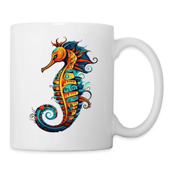  Seepferdchen Comic Seepferd - Tasse - Weiß - Rechts