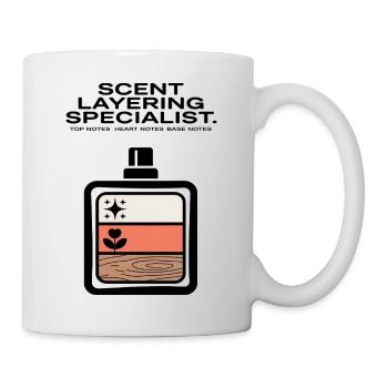Scent Layering Top Heart Base Notes - Mug - white - Right