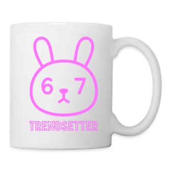 Neon Bunny 67: Trendsetter - Tasse - Weiß - Rechts