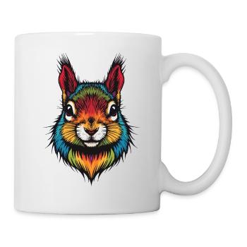 Colorful squirrel animal color explosion - Mug - white - Right