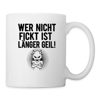 Geiler Teufel Grafik - Tasse - Weiß - Rechts