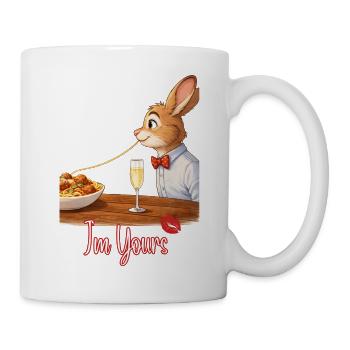 Playful Romantic Couples Illustration. I’m Yours - Mug - white - Right