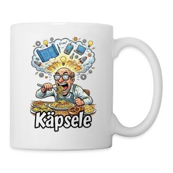 Käpsele Schwabe Erfinder Spätzle Ideen Humor Witz - Tasse - Weiß - Rechts