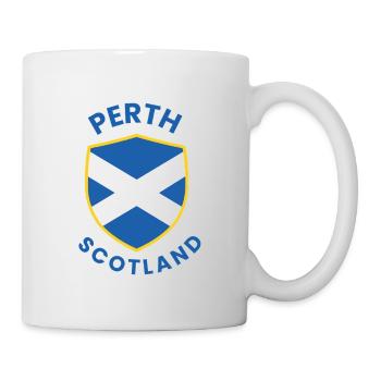 Perth Schottlands Wappenschild - Tasse - Weiß - Rechts