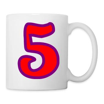 5. ANNIVERSARY. 5 YEARS. 5th ANNIVERSARY - Mug - white - Right