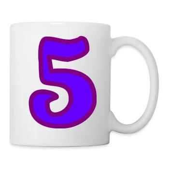 5. ANNIVERSARY. 5 YEARS. 5th ANNIVERSARY. - Mug - white - Right