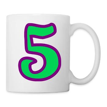 5. ANNIVERSARY. 5 YEARS. 5th ANNIVERSARY - Mug - white - Right