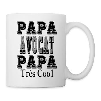 Papa Avocat Papa Très Cool - Mug blanc - blanc - Droite