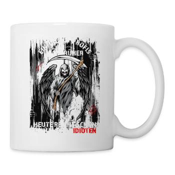 Einmal mit Profis war früher... - Tasse - Weiß - Rechts
