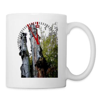 Timestamp on tree trunk 5 to 12 - Mug - white - Right