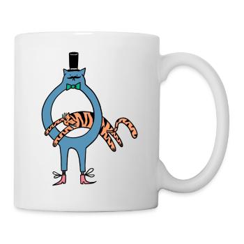 Tiger_Jump - Mug blanc - blanc - Droite