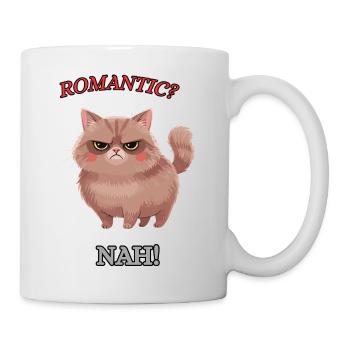 Die Null-Bock-Katze - Tasse - Weiß - Rechts