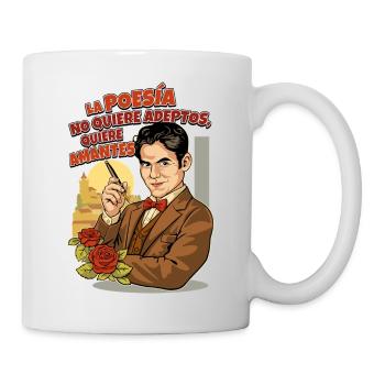 Poésie LORCA - Mug blanc - blanc - Droite