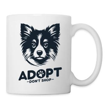 Adoptieren, nicht einkaufen 3 - Tasse - Weiß - Rechts