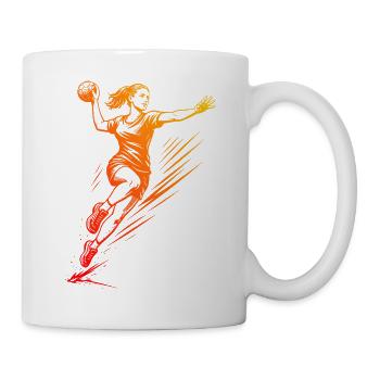 Cool handball inspiration for women - Mug - white - Right