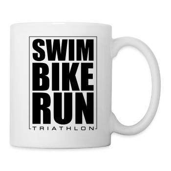 Triathlon Natation Course Cyclisme - Mug blanc - blanc - Droite