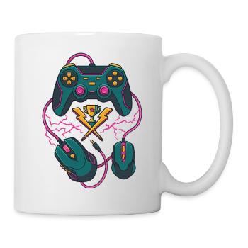 Neon Gaming Trophäe - Tasse - Weiß - Rechts