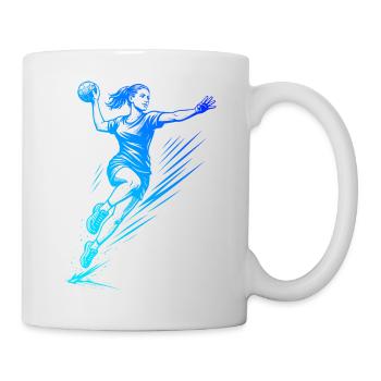 Handball Vibes für Handball fuer Frauen - Tasse - Weiß - Rechts