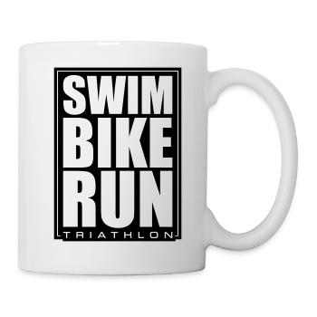Triathlon Natation Cyclisme Course à pied - Mug blanc - blanc - Droite