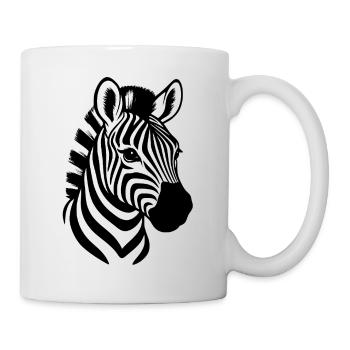 Zebra Head - Zebra - Mug - white - Right