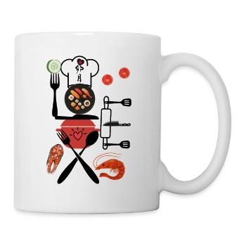 Sushi Grill Fruits de Mer - Mug blanc - blanc - Droite