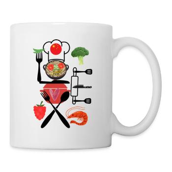 Collage de cuisine chinoise - Mug blanc - blanc - Droite