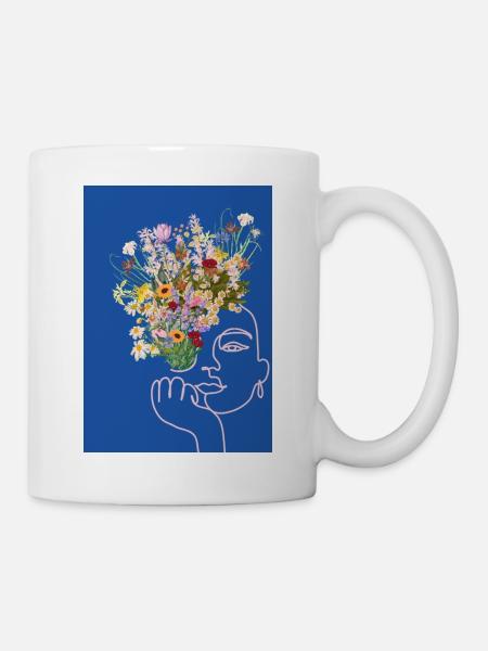 Flower Woman - Mug - white