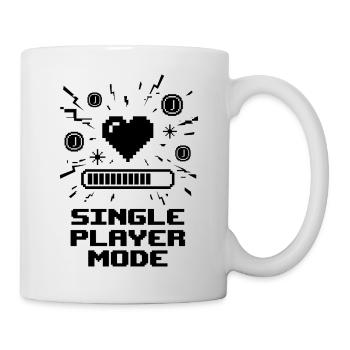 Single Player Mode Gamer Heart - Mug - white - Right