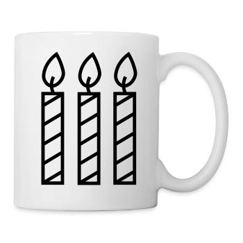 Drei_Kerzen_ohne_Text - Mug - white - Right