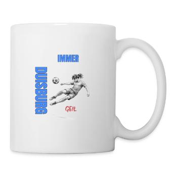 Toujours un coup de pied de football DUISBURG - Mug blanc - blanc - Droite