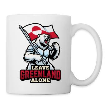 Leave Greenland Alone Eisbärenflaggen-Design - Tasse - Weiß - Rechts