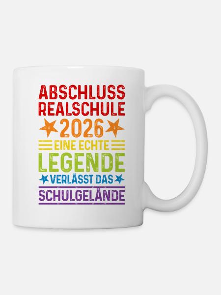 Realschule Abschluss 2026  - Tasse - Weiß