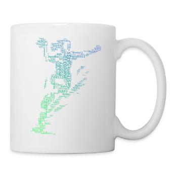 Handball Power Handball Design fuer Frauen - Tasse - Weiß - Rechts