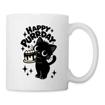 Kitchen Theft Cat | Cute Birthday Cats Motif - Mug - white - Right