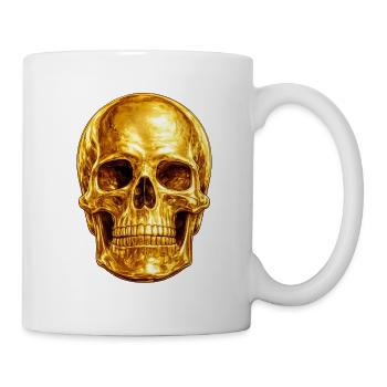 Golden Skull Print - Mug - white - Right