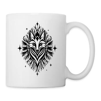 Krafttier Fuchs - spirituelles Waldtier Design - Mug blanc - blanc - Droite
