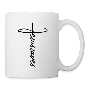 Jesus Christ Gift Saying - Mug - white - Right