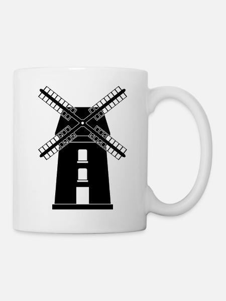 Mühle - Tasse - Weiß