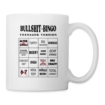 Bingo à la connerie – Version ado - Mug blanc - blanc - Droite