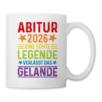 Abitur 2026 A legend leaves the grounds Abi - Mug - white - Right