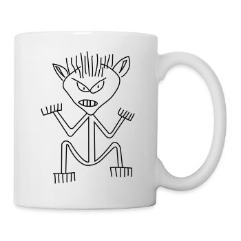 Schlechter Tag - Tasse - Weiß - Rechts