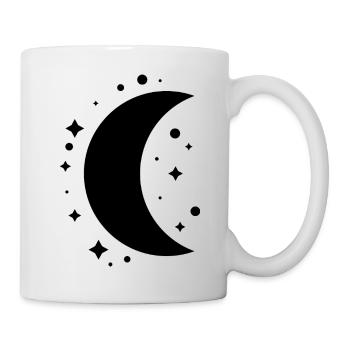 Mond und Sterne - Tasse - Weiß - Rechts