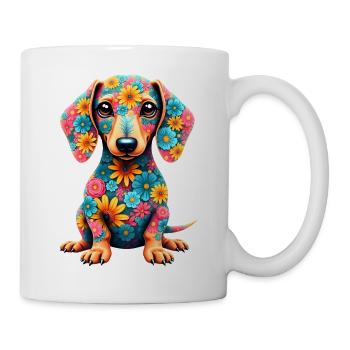 Dackel Dachshund Tekel - Tasse - Weiß - Rechts