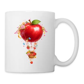 Apple Hot Air Balloon Fantasy - Mug - white - Right