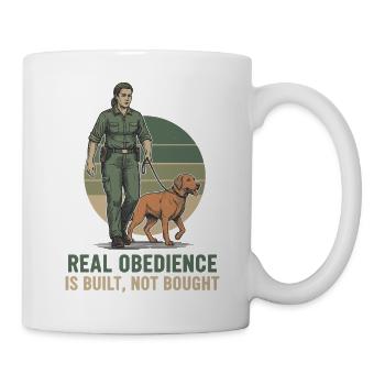 Dog Training Obedience Statement - Mug - white - Right