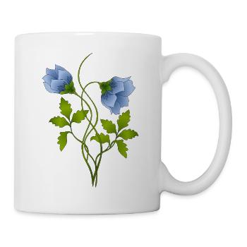 Fleur - Mug blanc - blanc - Droite