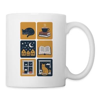 Cozy Night - Tasse - Weiß - Rechts